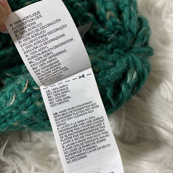 THE NORTH Face Rhodina beanie chunky knit foldover NWOT women’s one size - Picture 5 of 7